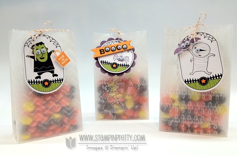 Stampin up demonstrator blogs video tutorial halloween ghoulish googlies big shot treat bag