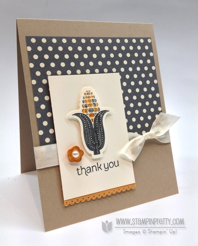 Stampin pretty stampin up fall card ideas thank you orchard harvest cannery framelits holiday catalog
