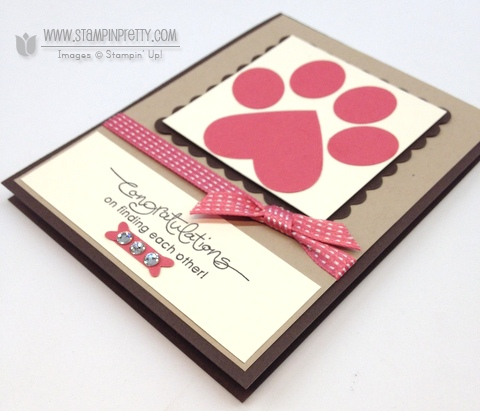 Stampin up stampinup stamp it catalog punch dog paw prints card ideas demonstrators