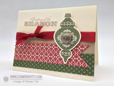 Stampin up stampinup stamp it pretty holiday catalog card idea punch demonstrator blog