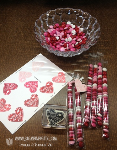 Stampin up stampinup pretty order valentine treat bundle candy catalog hearts punch