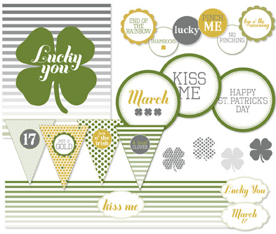 Stampin up stampinup pretty my digital studio download lucky you ensemble