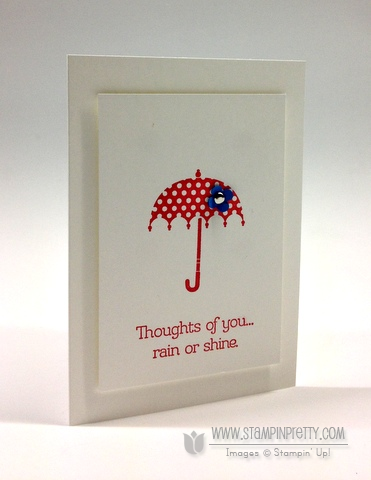 Stampin up rain or shine stampinup spring catalog card idea order online pretty