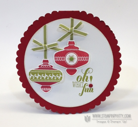 Stampin up stampinup stamp it pretty order holiday card making idea christmas collectible message punch