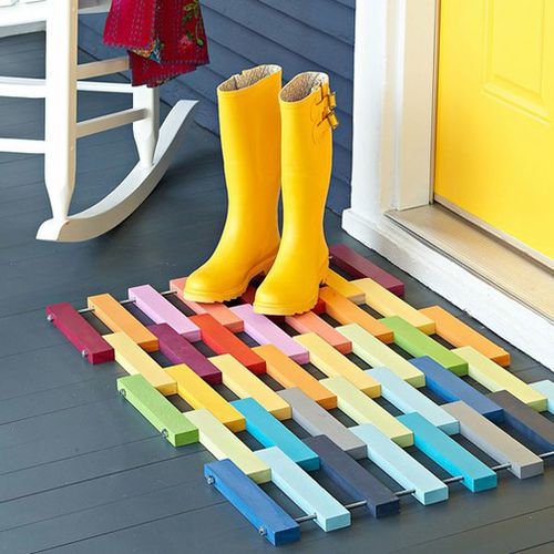 Colorful-welcome-mat-for-home