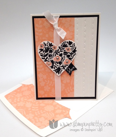 Stampin up stamp it pretty mary fish flowerfull hearts valentines day card idea banner blast punch saleabration