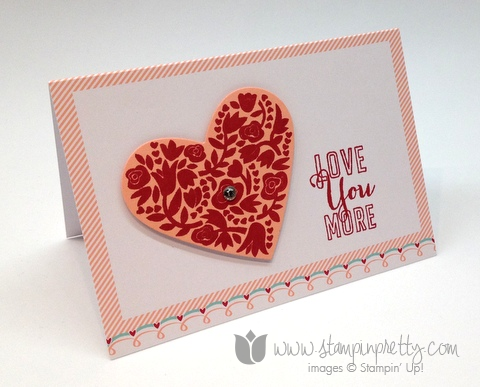 Stampin up pretty order mary fish valentine days simple card idea whole lot of love flowerfull you more