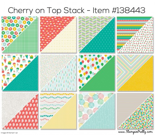 Stampin Up Cherry on Top Stack Designer Series Paper