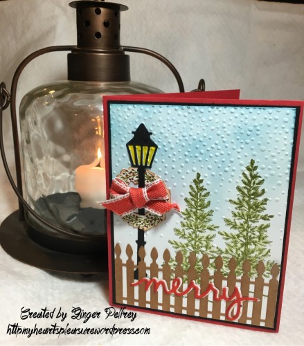 Ideas Festive Fireplace Mary Fish Stampin Pretty StampinUp