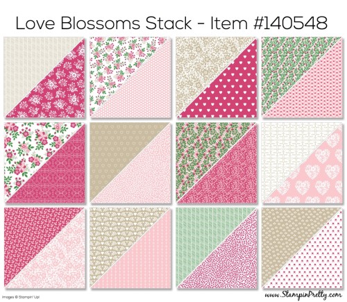 Stampin Up Love Blossoms Designer Series Paper