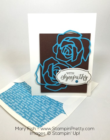 Stampin Up Rose Wonder Rose Garden Thinlits Dies By Mary Fish Envelope Liners