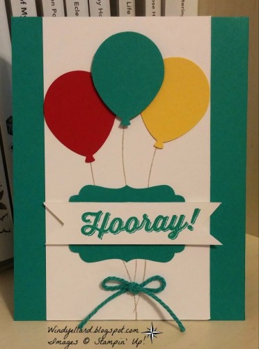 Pals Paper Crafting Card Ideas Balloon Celebration Mary Fish Stampin Pretty StampinUp