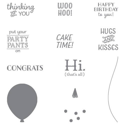 Stampin Up Party Pants Stamp Set