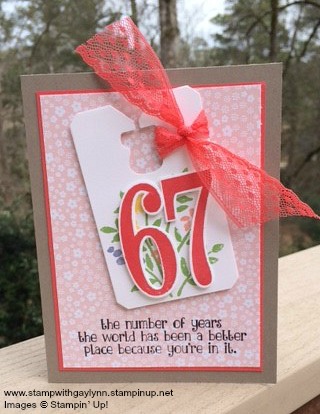 Pals Paper Crafting Card Ideas Numbers Framelits Mary Fish Stampin Pretty StampinUp