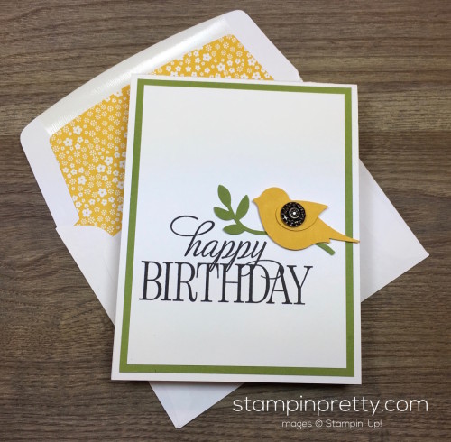 Stampin Up Happy Birthday Everyone Card & Envelope By Mary Fish StampinUp