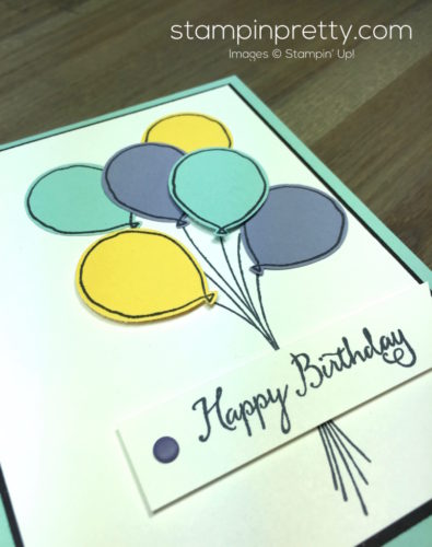 Stampin Up Balloon Celebration Balloon Punch Birthday Card By Mary Fish StampinUp