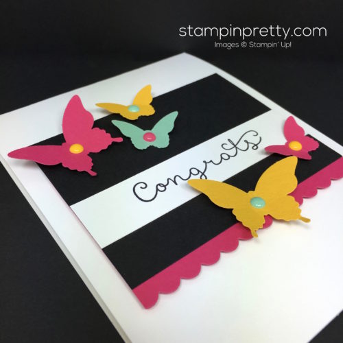 Stampin Up Cottage Greetings Congrats Congratulations Card Butterfly Punch By Mary Fish StampinUp