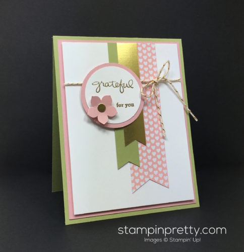 Stampin Up Endless Thanks Thank You Card Idea By Mary Fish StampinUp