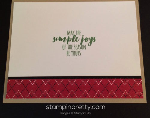 Stampin Up Christmas Pine Holiday card idea - Mary Fish stampinup