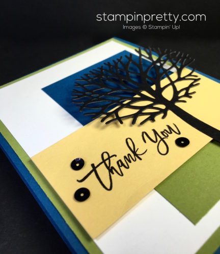 Stampin Up Thoughtful Branches Beautiful Bundle Thank You Card - Mary Fish StampinUp