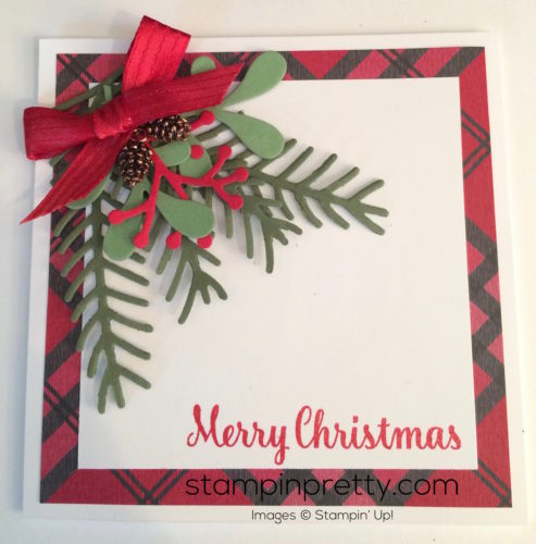 Stampin Up Pretty Pine Holiday card idea - Mary Fish stampinup