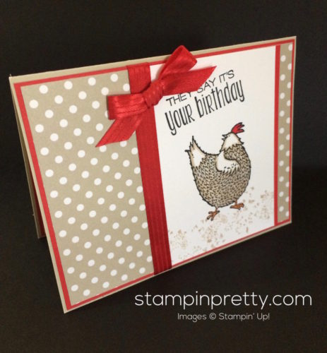 Stampin Up Hey Chick Brithday card idea - Mary Fish stampinup