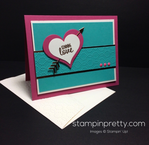 Stampin Up Sealed with Love Valentine card - Mary Fish stampinup