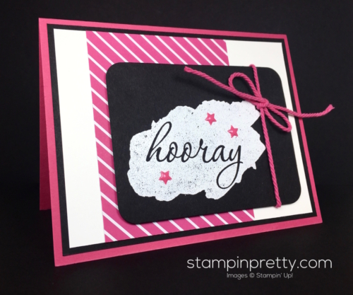 Stampin Up Reverse Words Congratulations Card Idea by Mary Fish StampinUp