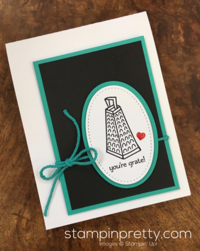 Simple thank you card idea using Stampin Up Perfect Mix - Mary Fish StampinUp