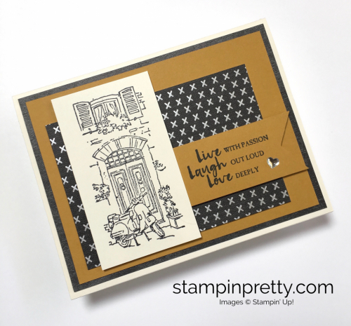 Stampin Up Mediterranean Moments Love Card Idea - Mary Fish StampinUp