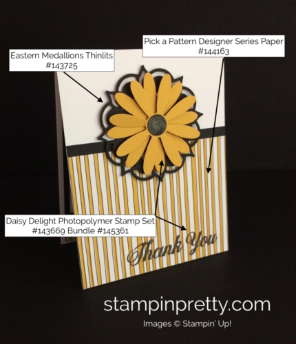 Stampin Up Daisy Delight Thank You Card Ideas - Mary Fish stampinup