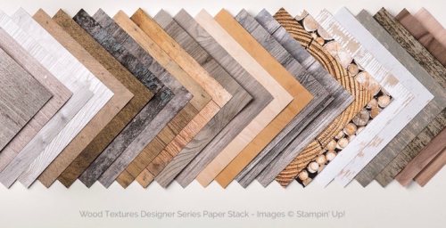 Stampin Up Wood Textures Designer Series Paper Stack - Mary Fish stampinup