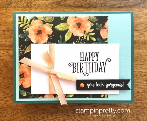 Stampin Up Happy Birthday Gorgeous Cards Idea - Mary Fish StampinUp