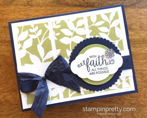 Stampin Up Ribbon of Courage Hope & Sympathy Card - Mary Fish StampinUp
