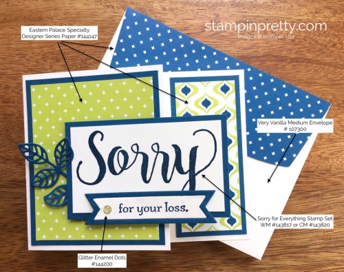 Stampin Up Sorry for Everything Sympathy Cards Idea - Mary Fish StampinUp