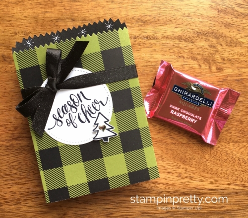 Stampin Up Watercolor Christmas Mini Treat Bag Gifts Idea - Mary Fish StampinUp