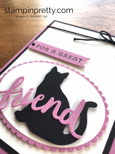 Stampin Up Cat Punch Friends Card Idea - Mary Fish StampinUp