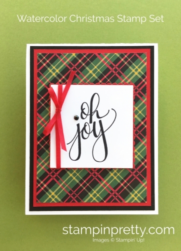 How to Create Simple Holiday Cards Using Watercolor Christmas - Mary Fish - stampinpretty.com