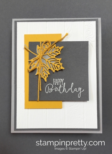 How to create a simple birthday card using seasonal layers dies - by Mary Fish