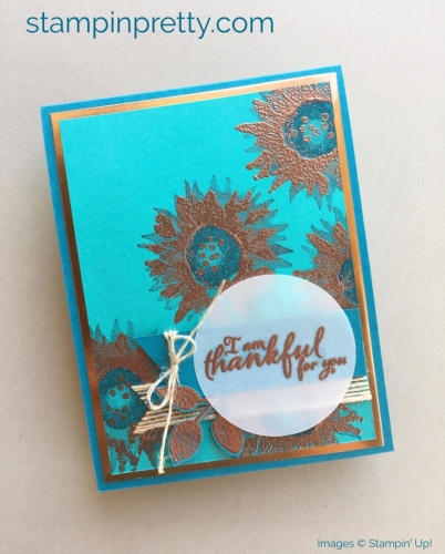 How to create simple thank you cards using Stampin' Up! Painted Harvest Stamp Set