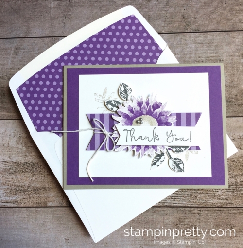 Create a simple thank you card using Stampin Up Painted Harvest - Mary Fish StampinUp