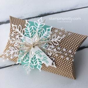 Create a Pillow Box with the Snowflake Showcase Suite Stampin' Up! Mary Fish, Stampin' Pretty!