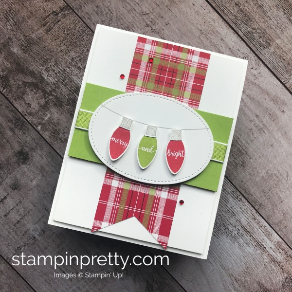 How to create a holiday card using the Making Christmas Bright Bundle by Stampin' UP! Mary Fish3