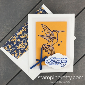 Learn How to Create an embossed image on a handmade card using the Humming Along Stamp Set by Stampin' Up! Mary Fish, Stampin' Pretty(1)