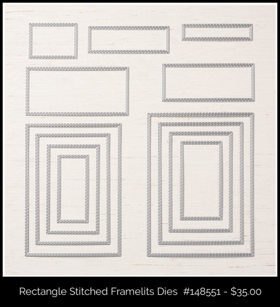 148551 Rectangle Stitched Framelits Dies