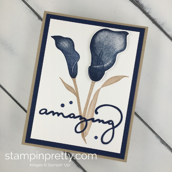 Learn how to create this Lasting Lily Amazing Friend card using Stampin' Up! Products. Mary Fish, Stampin' Pretty 2