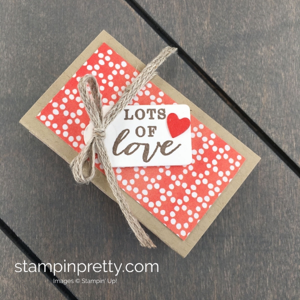 Create this double nugget treat holder using Stampin' Up! products. Mary Fish. Stampin' Pretty!