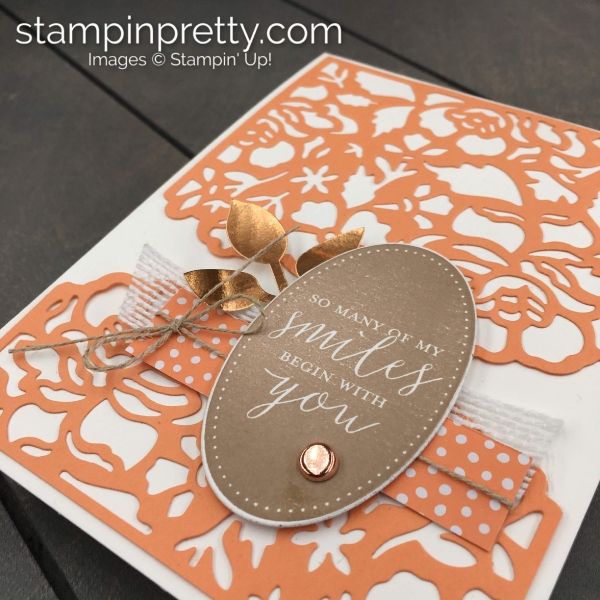 Create this Simple Saturday Card - Bye Bye Detailed Floral Dies by Stampin' Up! Stampin' Pretty, Mary Fish