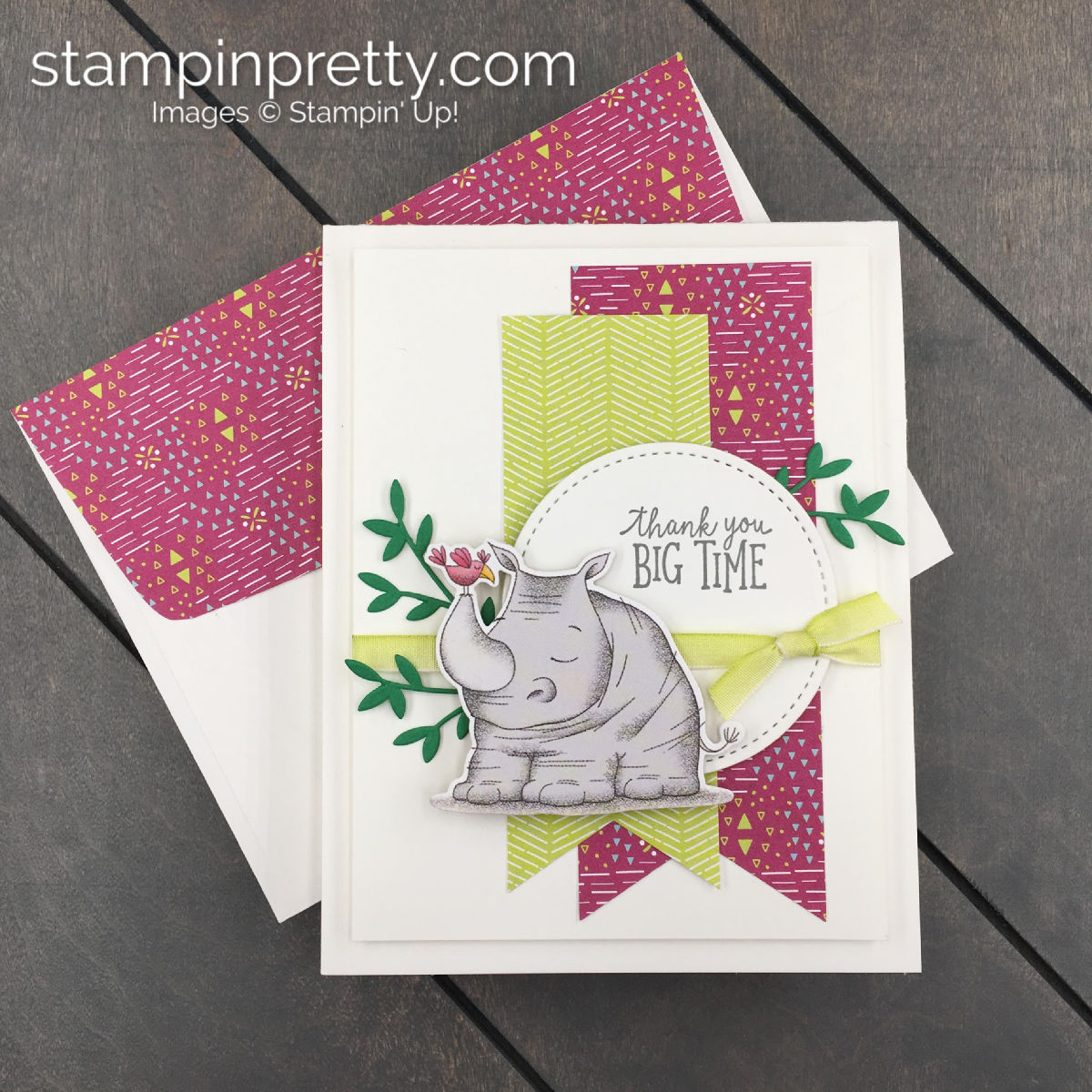 So Cute! Animal Outing Thank You Card - Stampin' Pretty