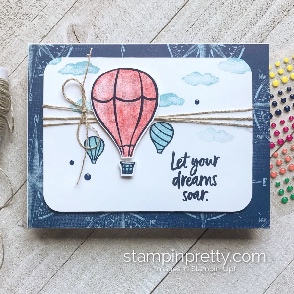 Create this card using the Above the Clouds Bundle from Stampin' Up! Card by Mary Fish, Stampin' Pretty